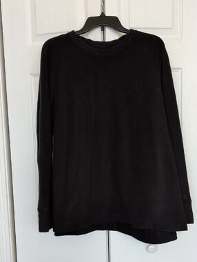 Cuddl Duds Black Cozy Fleece Top